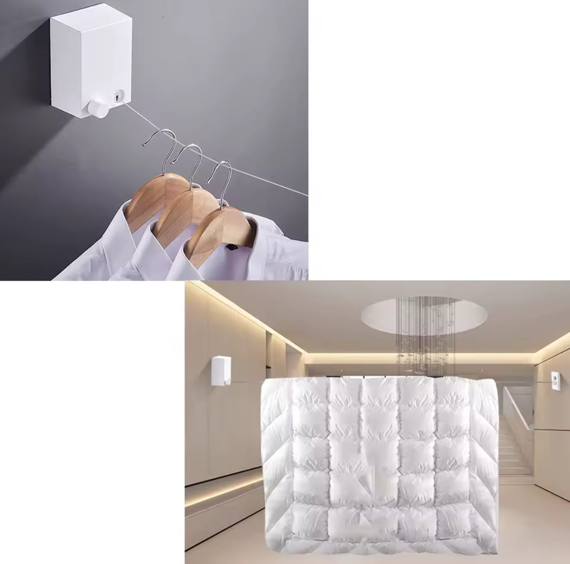 Say goodbye to bulky drying racks and messy laundry!
