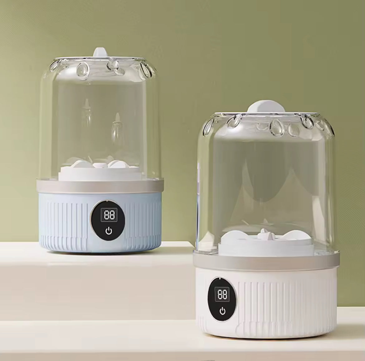 Portable Mini Washing Machine Compact Laundry Washer for Dorms Travel Camping Hotel Apartment Easy Clothes Cleaning